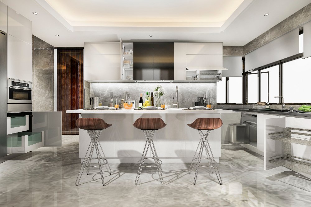 Kitchen Island with Seating